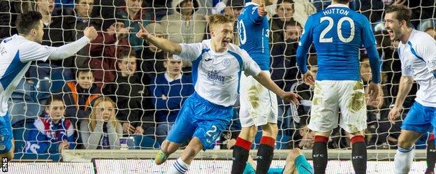 Teenage substitute Aidan Smith earned Queen of the South a point at Ibrox with a late goal