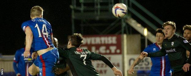 Danny Devine scored a second-half header as Inverness Caledonian Thistle beat Raith Rovers