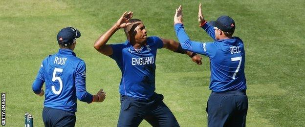 England bowler Chris Jordan