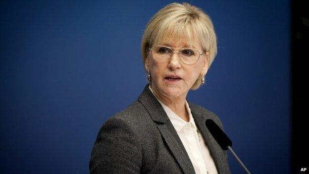 Sweden's Foreign Minister Margot Wallstrom - 30 October 2014