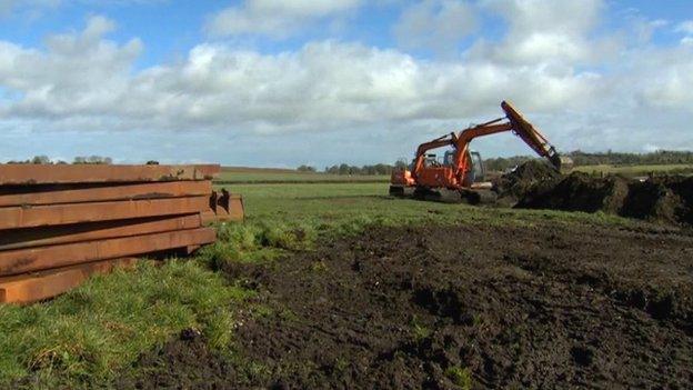 The search was carried out at Coghalstown, County Meath