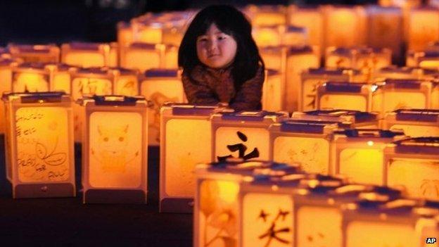 girl in middle of candles