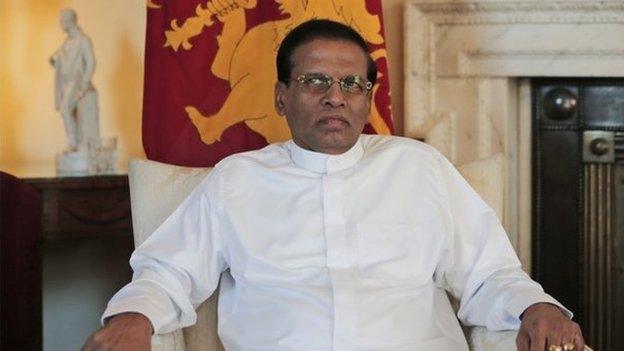 Sri Lanka's President Maithripala Sirisena in London