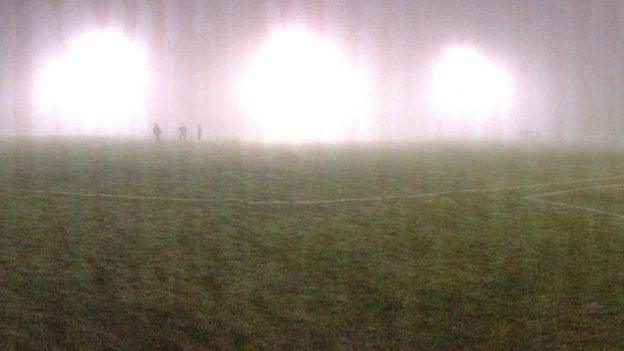 The fog at Poltair Park