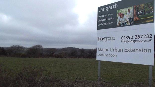 Inox sign at Langarth. Pic: Andrew Segal