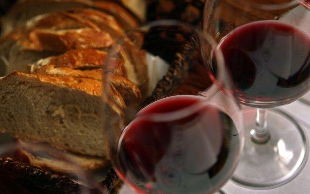 Wine and bread