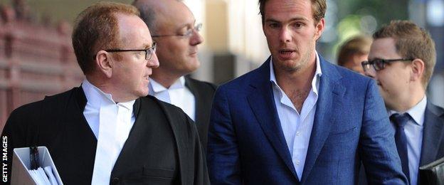 Giedo van der Garde arriving at court