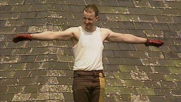 Paul Taylor on the roof of Strangeways