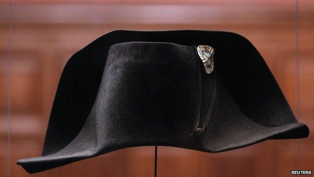 Hat worn by Napoleon at Waterloo on display in Burgundy (10 March)