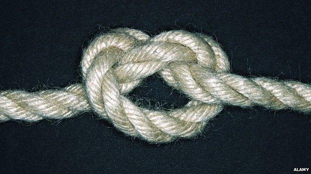 A knotted rope