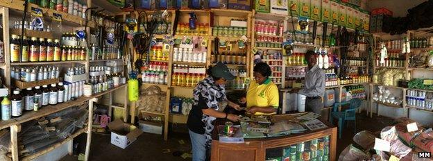 Agro-dealer's store, Uganda (Image: Market Matters)