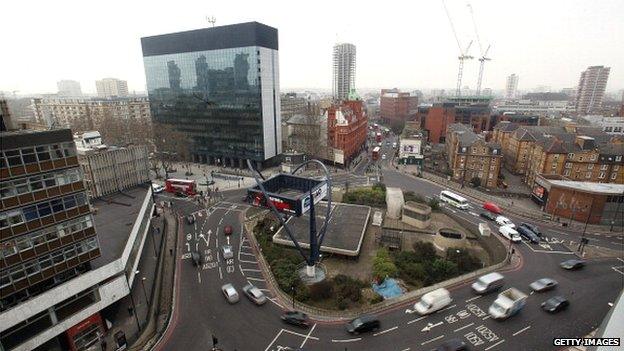 Silicon roundabout, London