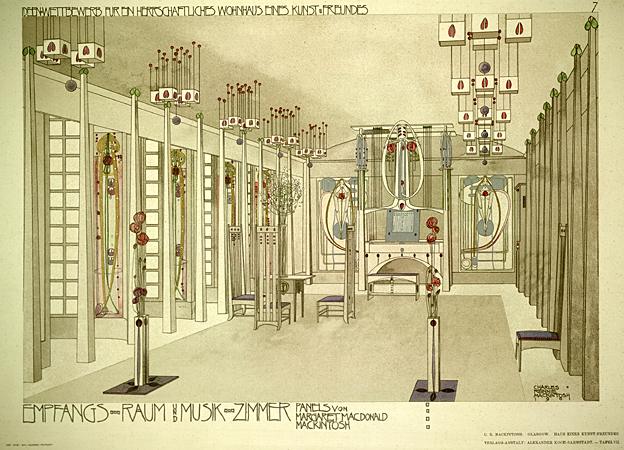 Mackintosh design for "House for an Art Lover"