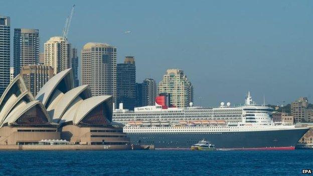 Cruise ship in Sydney