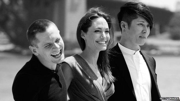 Jack O'Connell, Angelina Jolie and Takamasa Ishihara