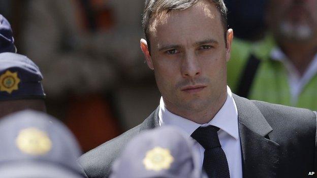 Oscar Pistorius pictured on 17 October 2014