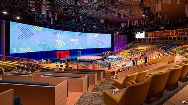 TED stage in Vancouver