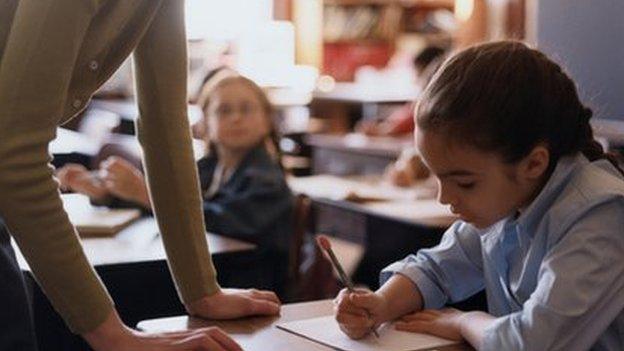 child in class