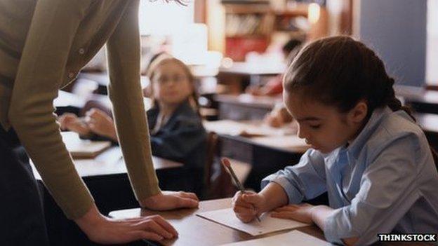 child in class