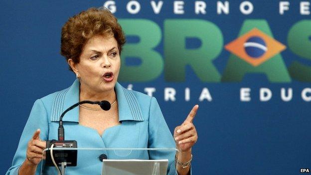 Dilma Rousseff, Rio, 12 March 2015