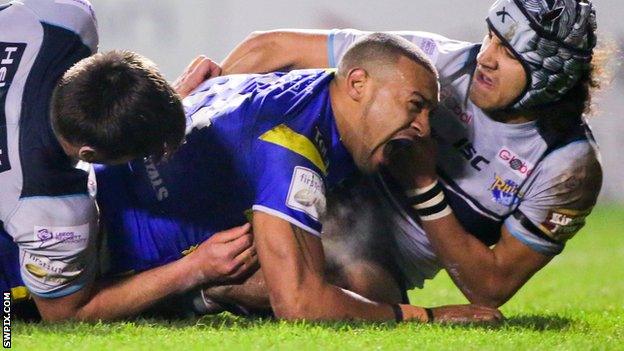 Kevin Penny raced in put Warrington ahead with a first-half try