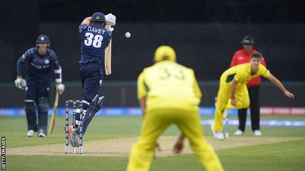 Scotland lost by seven wickets to Australia