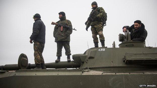 Pro-Russian rebels in Ukraine