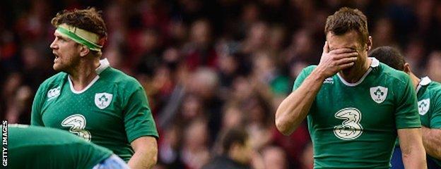 The loss for Ireland against Wales was their first in 11 internationals