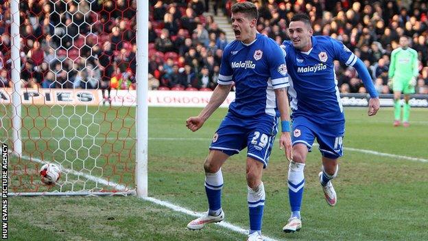 Alex Revell celebrates