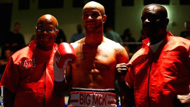 Leon McKenzie with father Clinton (right) and uncle Duke