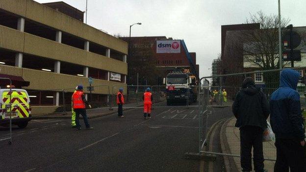 Exclusion zone around Greyfriars bus station for #blowdownday