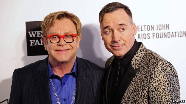 Elton John and David Furnish