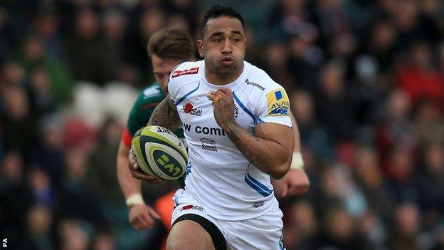 Exeter winger Fetu'u Vainikolo