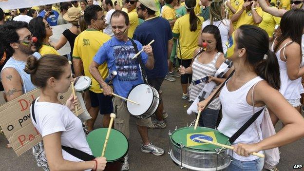 Anti-Rousseff protest in Belo Horizonte