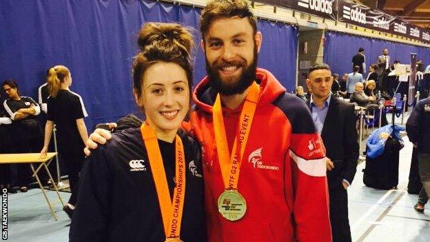 Jade Jones and Damon Sansum