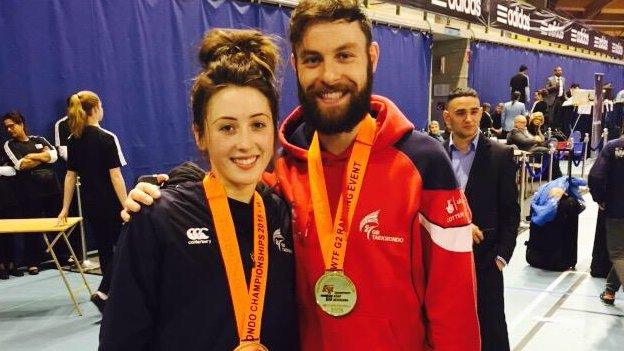 Jade Jones and Damon Sansum