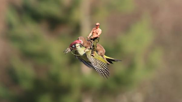 President Putin on the back of the famous #WeaselPecker