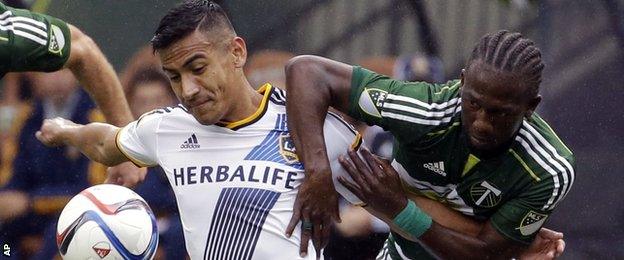 LA Galaxy and Portland Timbers