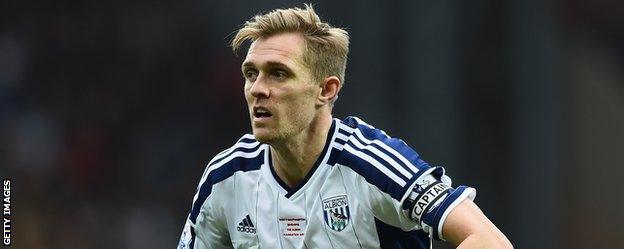 West Brom midfielder Darren Fletcher