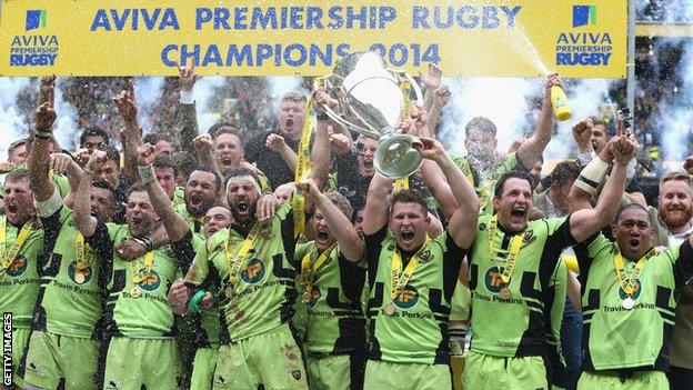 Northampton Aviva Premiership champions 2014