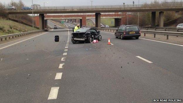 A421 collision