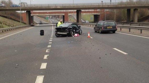 A421 collision