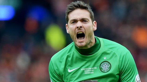 Celtic goalkeeper Craig Gordon