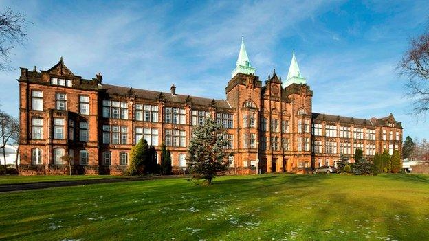 B-listed David Stow building on Jordanhill campus