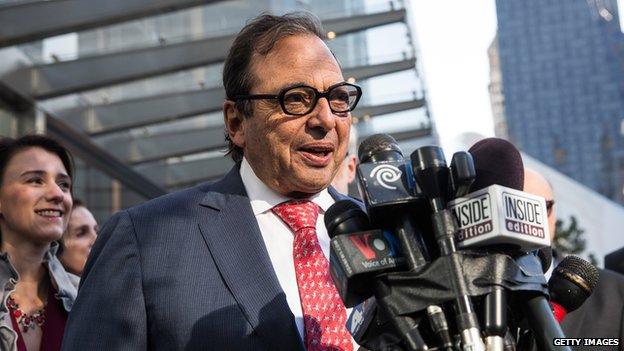 Douglas Durst speaks at a press conference announcing the opening of One World Trade Center on November 3, 2014 in New York City