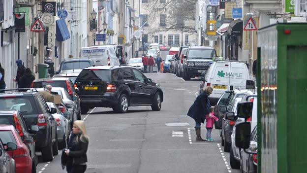 Cars parked in Clifton