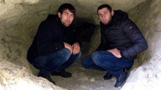 Anzor Gubashev, left, and Zaur Dadayev, right