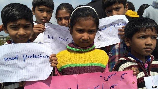 Christian children in Lahore