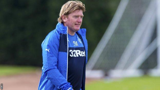 McCall has been appointed Rangers manager until the end of the season