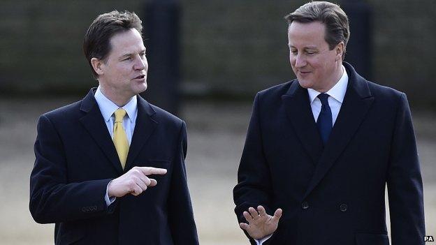 Nick Clegg and David Cameron